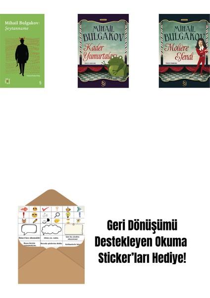 Everest Açıkhava 12 - Şeytanname + Kader Yumurtaları + Moliere Efendi + Okuma Sticker'ları