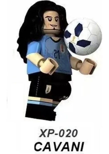 Mini Figür Uyumlu Yapı Taşları Cavani Futbol