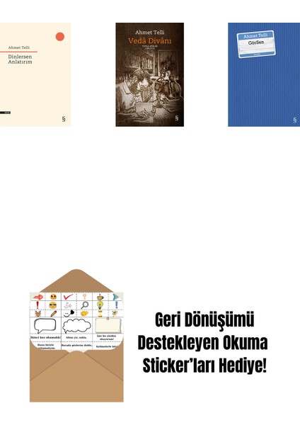 Dinlersen Anlatırım + Vedâ Divânı (Bez Ciltli) + Görsen + Okuma Sticker'ları