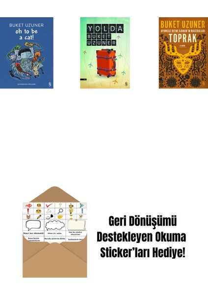 Oh To Be A Cat! + Yolda + Uyumsuz Defne Kaman'ın Maceraları - Toprak + Okuma Sticker'ları