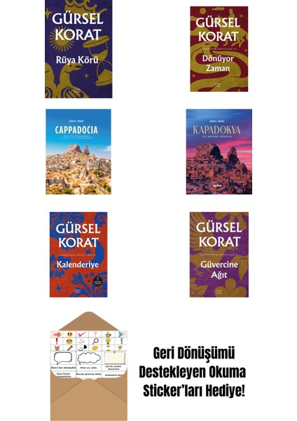 Gürsel Korat 6 Kitap Set + Okuma Sticker'ları