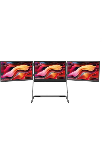 15.6″ Üçlü Trimonitör (Stantlı)
