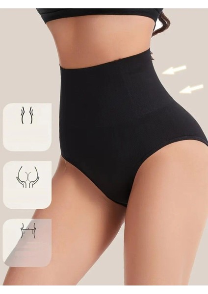 Siyah Mabet Model Yüksek Bel Toparlayıcı Korse Push Up Etkili Spor Külot Korse Siyah RENK62 Örme fırsatları