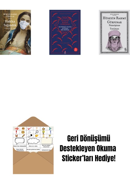 Hakka Sığındık + Kuyruklu Yıldız Altında Bir Izdivaç + Nimetşinas - Toraman + Okuma Sticker'ları