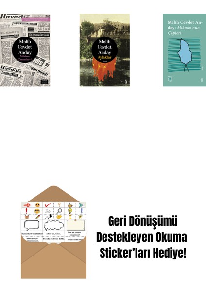 Müstear Zamanlar - 1 + Aylaklar (Ciltli) + Everest Açıkhava 3 - Mikado’nun Çöpleri + Okuma Sticker'ları