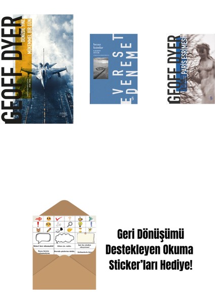 Denizde Yine Mükemmel Bir Gün + Beyaz Kumlar + Paris Esrimesi + Okuma Sticker'ları