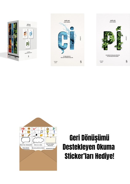Azra Kohen Kutulu Set Fi-Çi-Pi + Çi + Pi + Okuma Sticker'ları