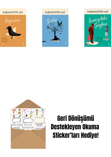 Değirmen + Şiirler + Içimizdeki Şeytan + Okuma Sticker'ları