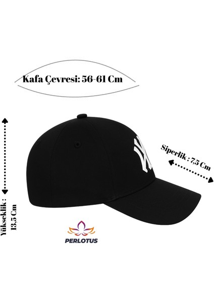 Ny Nakış Logolu Spor Beyzbol Şapkası Erkek Unisex Ayarlanabilir Metal Tokalı Kep fırsatları