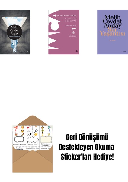 Isa’nın Güncesi (Ciltli) + Suçumuz Edebiyat + Şiir Yaşantısı - Şiir Yazıları + Okuma Sticker'ları