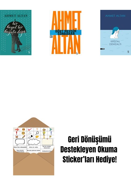 Bir Hayat Bir Hayata Değer + Dört Mevsim Sonbahar/tehlikeli Masallar (Cep Boy) + Kristal Denizaltı + Okuma Sticker'ları