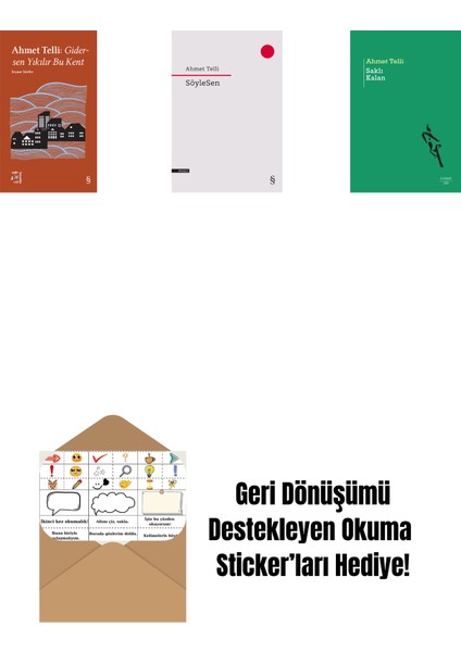 Everest Açıkhava 21 - Gidersen Yıkılır Bu Kent + Söylesen + Saklı Kalan + Okuma Sticker'ları