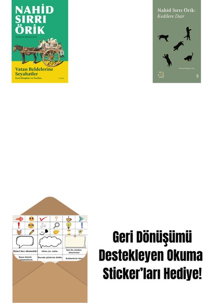 Vatan Beldelerine Seyahatler + Everest Açıkhava 29 - Kedilere Dair + Okuma Sticker'ları