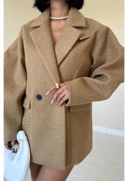 Camel Iki Düğmeli Manto modelleri