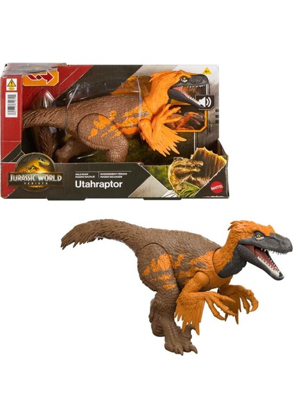 Sesli Jurassic World Kükreyen Dinozor Figürü Film Serisi 30 cm JGB87 - Utahraptor JGC80