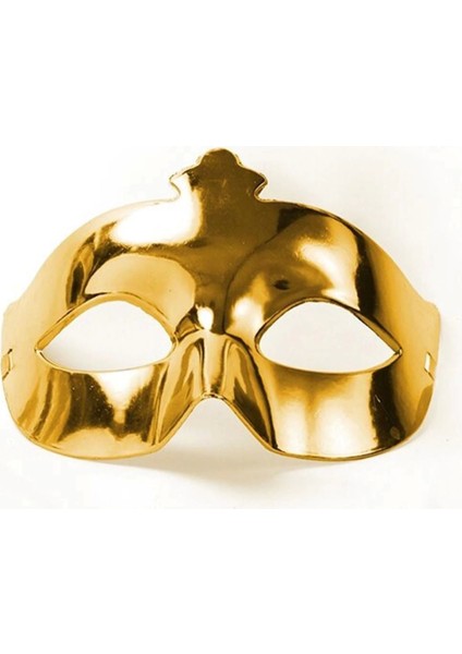 Bfs Altın Renk Kostüm Partisi Ekstra Parlak Balo Maskesi 15X10 cm fiyatları