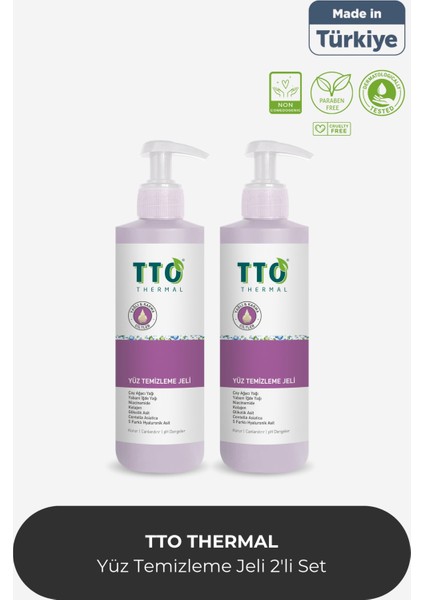Yüz Temizleme Jeli 200 ml 2 Adet (Çay Ağacı Yağı / Tea Tree Oıl)