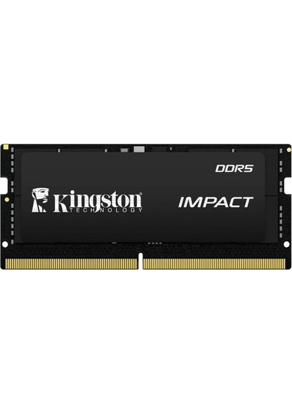 16 GB Ddr5 4800MHZ Kıngston Impact CL38 Sodımm Nb KF548S38IB-16TR
