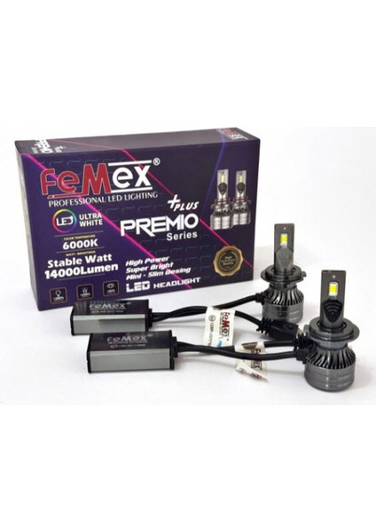 Premio Plus H7 Şimşek Etkili LED Xenon 14000 Lumen