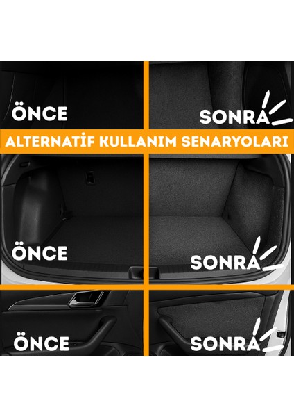 Kendinden Yapışkanlı Kapı Kaplaması Keçe Oto Zemin Bagaj Çatı Dayanıklı Uzun Ömürlü Araç Kaplama 3mm fırsatları