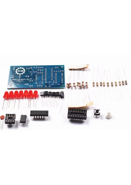 Dc 5V Elektronik Zar CD4017 NE555 5mm LED Hobi Devresi Dıy Lehimleme Kiti - Demonte(Montesiz) fiyatları