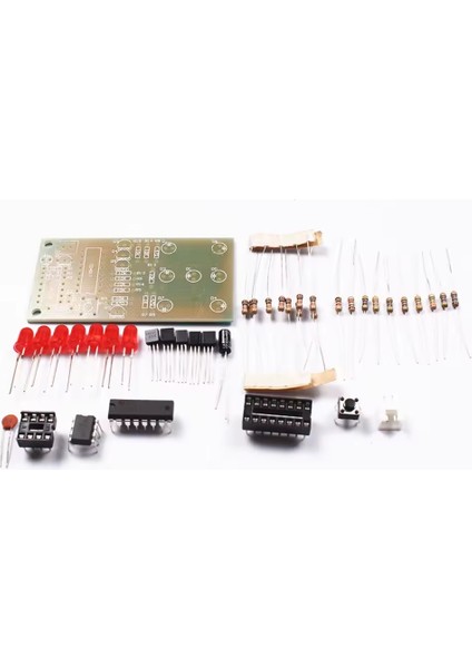 Dc 5V Elektronik Zar CD4017 NE555 5mm LED Hobi Devresi Dıy Lehimleme Kiti - Demonte(Montesiz) modelleri
