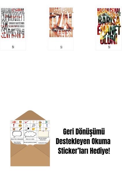 Cumhuriyet'i Çok Sevmiştim ! + Özal Hikâyesi + Barışa Emanet Olun + Okuma Sticker'ları