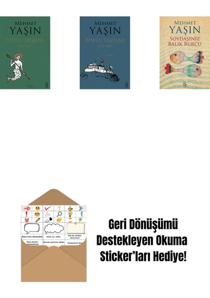 Toplu Şiirler + Toplu Yazılar + Soydaşınız Balık Burcu + Okuma Sticker'ları