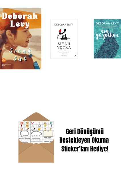 Sıcak Süt + Siyah Votka + Eve Yüzerken + Okuma Sticker'ları