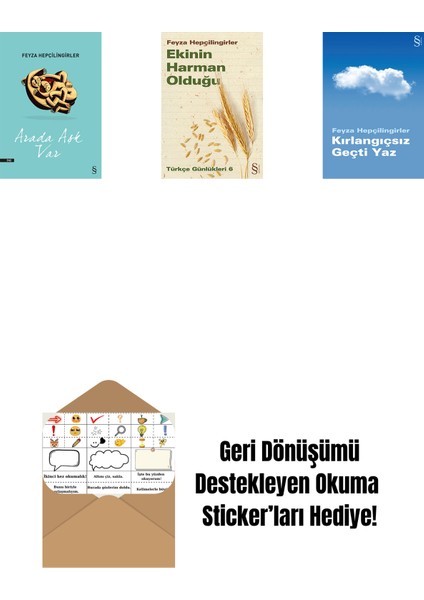 Arada Aşk Var + Ekinin Harman Olduğu + Kırlangıçsız Geçti Yaz + Okuma Sticker'ları