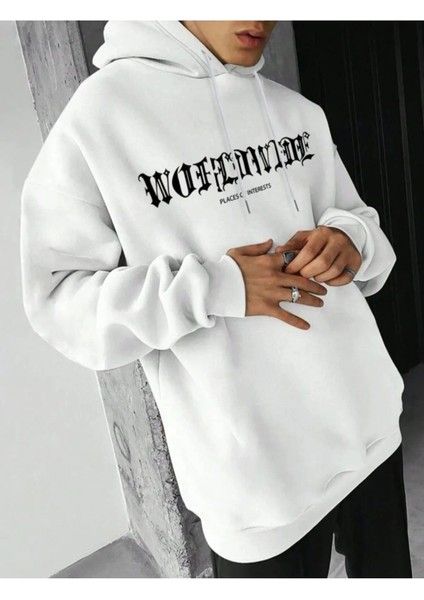 Unisex Places Baskılı Oversize Pamuklu Sweatshirt fiyatları