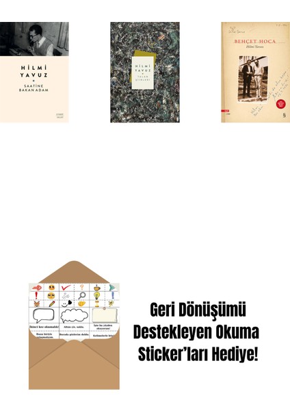Saatine Bakan Adam + Talan Şiirleri (Ciltli) + Behçet Hoca + Okuma Sticker'ları