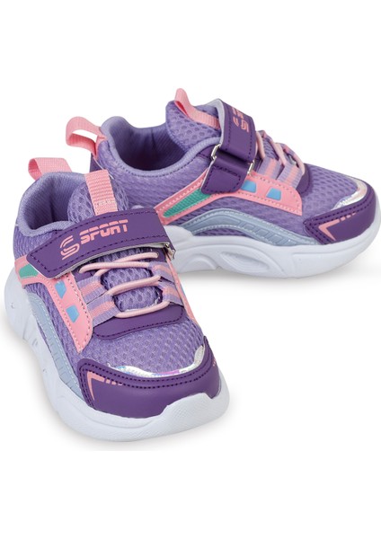 Kız Çocuk Spor Ayakkabı 21-25 Numara Lila-Pembe fiyatları