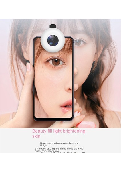 Cep Telefonu Lens Dolgu Işığı Güzellik Güzellik Kirpikler Güzellik Dudaklar Güzellik 15X Makro Lens Dolgu Işığı Klips Işığı (Yurt Dışından) fırsatları