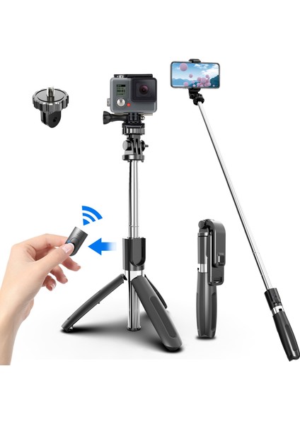 Çok Fonksiyonlu Kablosuz Bluetooth Selfie Sopa Taşınabilir Telefon Tutucu Uzatılabilir Mini Tripod Ios Android Telefon Için Beyaz (Yurt Dışından) fiyatları