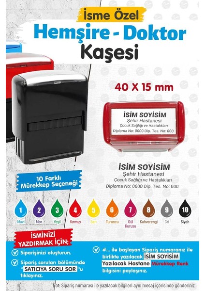 Isme Özel Hemşire Kaşesi,doktor Kaşesi,avukat,tıbbı Sekreter,katip,ebe,sağlık Personeli Isim KAŞESI-T1430
