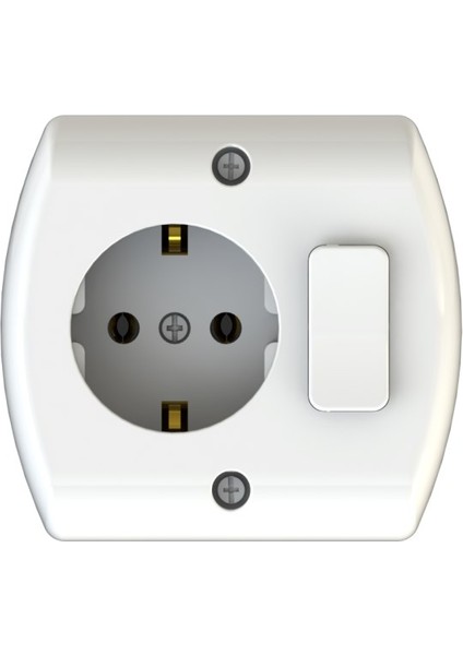 Anahtarlı Topraklı Mobilya ve Banyo Dolabı Prizi Tek Yuvaya Uygun Sıva Altıdır fiyatları