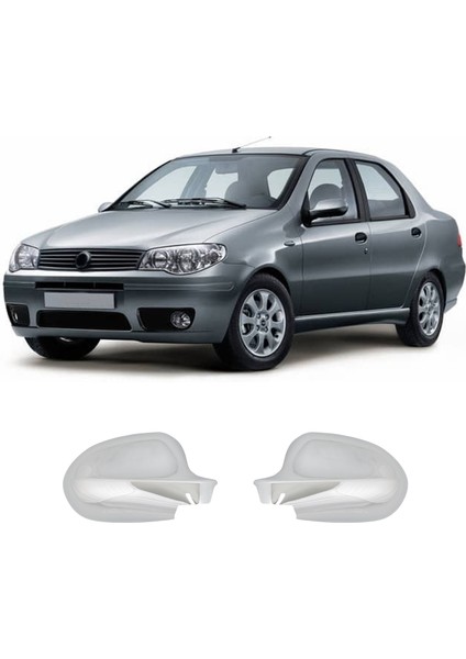 Fiat Albea Uyumlu Ayna Kapağı 2 Parça Abs Krom Kaplama
