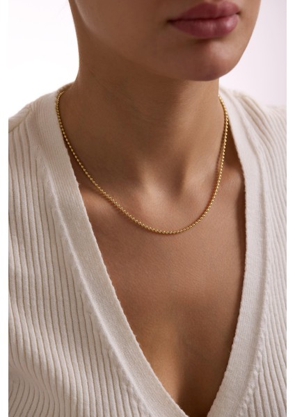 14 Ayar Top Altın Zincir Kolye (2.25 Mm)