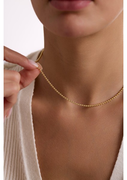14 Ayar Top Altın Zincir Kolye (2.25 Mm) modelleri