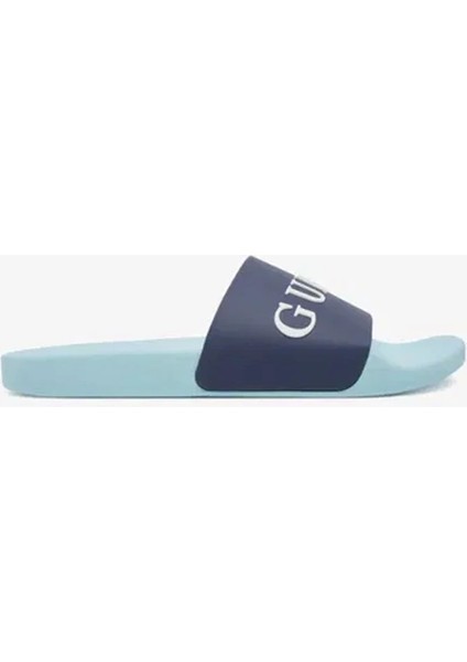 Slıdes Color Blockıng Erkek Mavi Terlik F5GZ06BB00F-FBA6