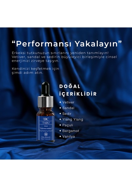 Tabu Erkek Performans Desteği Doğal Bitkisel Afrodizyak Etkili Esans Yağı fırsatları