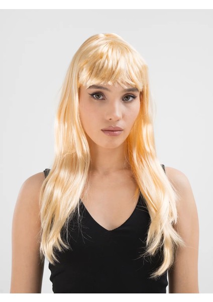 Bfs Platin Altın Dore Renk Uzun Düz Parti Peruğu fiyatları
