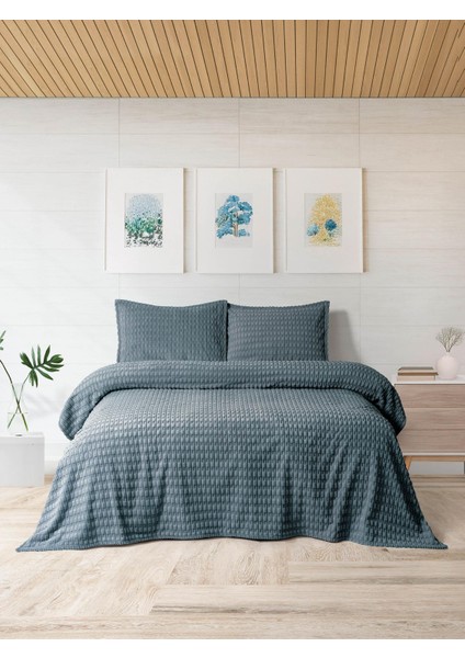 Modern Twist 3 Parça Çift Kişilik Battaniye Seti Kutulu 220X240 Ocean fiyatları