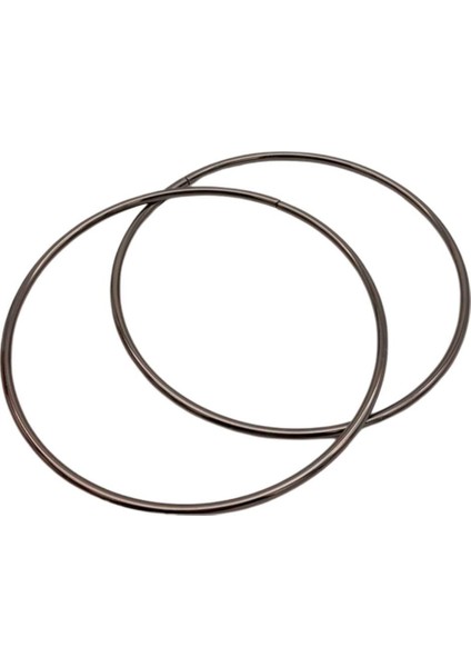 Çanta Aksesuar 15 cm Yuvarlak Metal Çanta Sapı Füme Renk