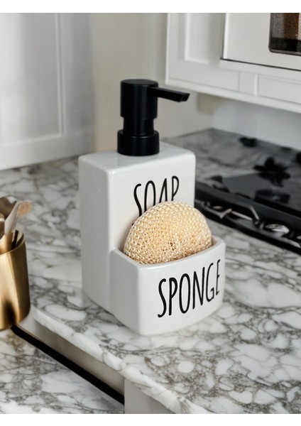 Seramik Soap Sabunluk Süngerli