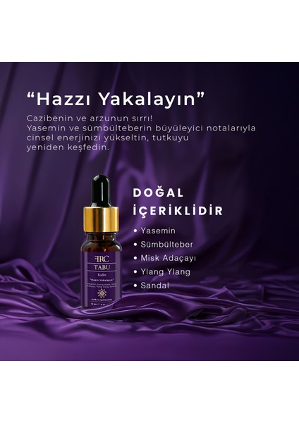 Tabu Kadın Arzu Desteği Doğal Bitkisel Afrodizyak Etkili Esans Yağı