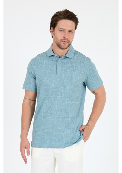Erkek Polo Yaka Desenli T-Shirt – %95 Pamuk %5 Elastan – Şık, Esnek ve Rahat Kısa Kollu Tişört 0034 fiyatları
