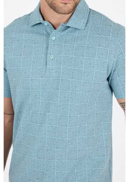 Erkek Polo Yaka Desenli T-Shirt – %95 Pamuk %5 Elastan – Şık, Esnek ve Rahat Kısa Kollu Tişört 0034 fırsatları