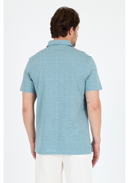 Erkek Polo Yaka Desenli T-Shirt – %95 Pamuk %5 Elastan – Şık, Esnek ve Rahat Kısa Kollu Tişört 0034 indirimleri